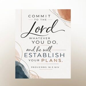 DDS Art Print, 8x10, Bible Verse, Paper Print, Unframed, Boho Series